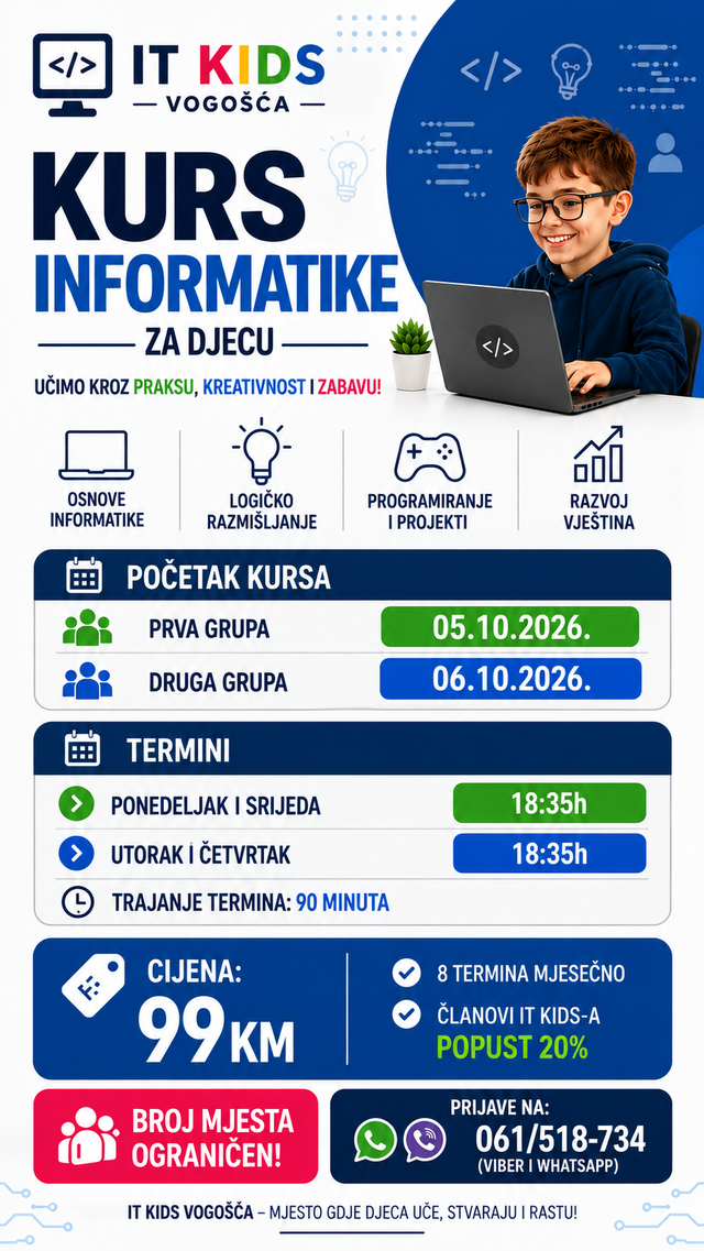 Kurs informatike za djecu